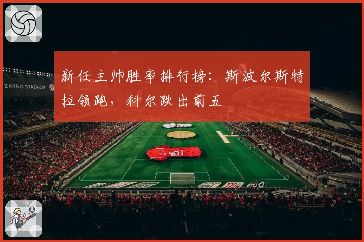 新任主帅胜率排行榜：斯波尔斯特拉领跑，科尔跌出前五